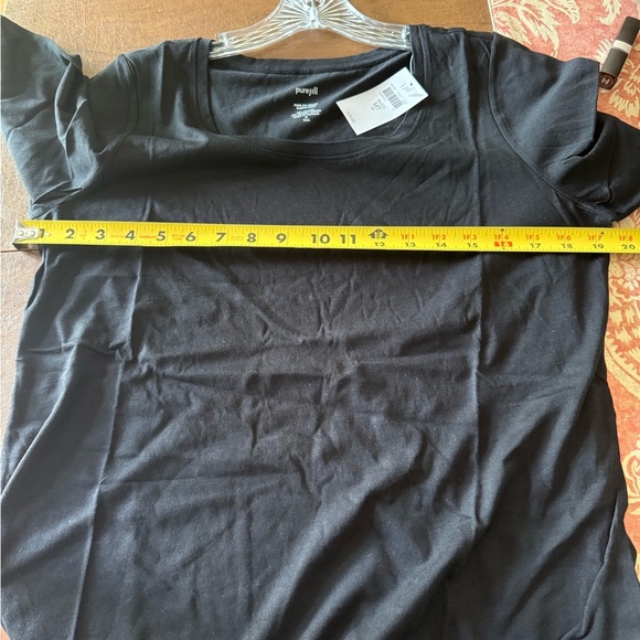 NWT Pure Jill by J.Jill Black Ballet-Sleeve Tunic SZ MT - Picture 2 of 14